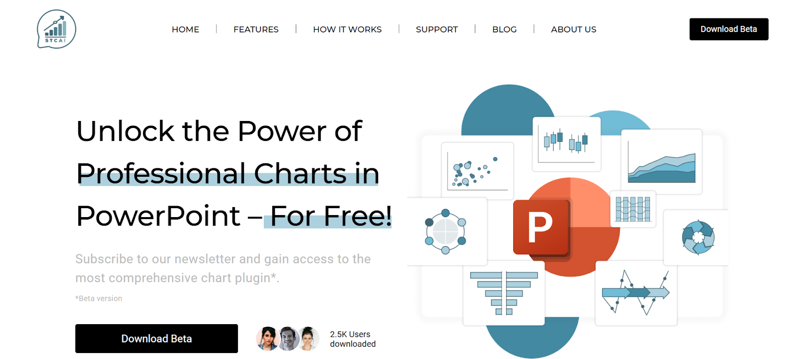 STC AI how to make a graph in powerpoint