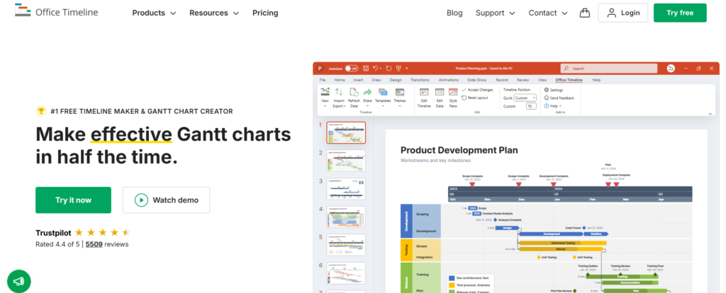 Office Timeline PowerPoint Add-Ins